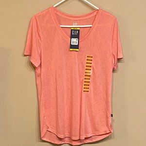 GAP Women's Peach Short Sleeve Tee